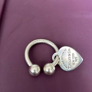 Authentic Tiffany & Co. Sterling silver Return to heart keychain vintage & rare
